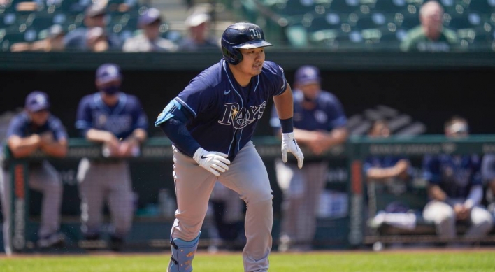 Rays' Choi Ji-man stays hot, reaches base 4 times in rout