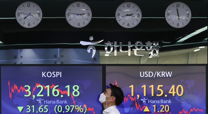 Seoul stocks slump for 2nd day ahead of US inflation data release