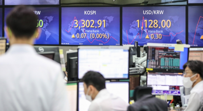 Seoul stocks snap 4-day winning streak amid valuation pressure, virus woes