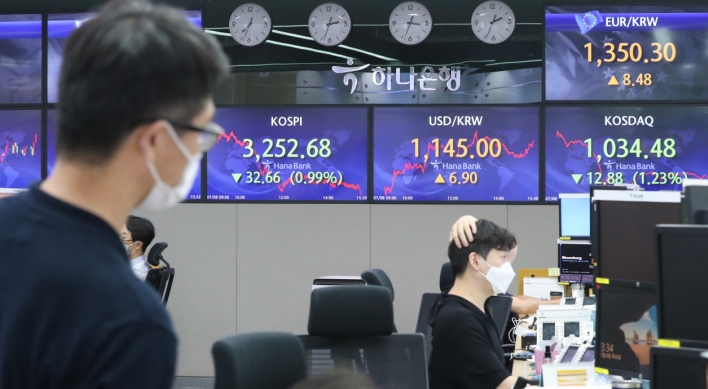 Seoul stocks slump nearly 1% amid virus resurgence