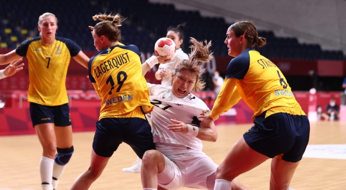 [Tokyo Olympics] S. Korea drops to Sweden in women's handball quarters