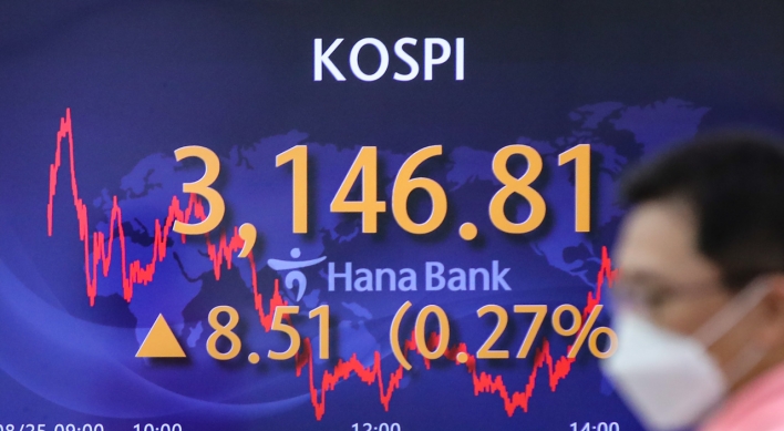 Seoul stocks gain for 3rd day amid tapering uncertainties