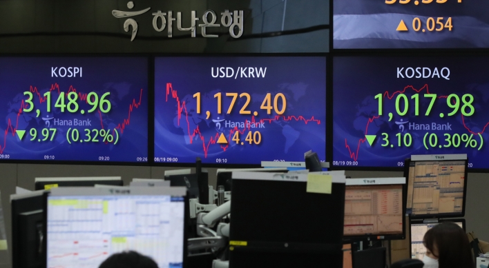 Seoul stocks open lower on Fed chief's tapering comment, Evergrande fallout