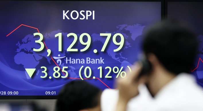 Seoul stocks open lower on Wall Street losses