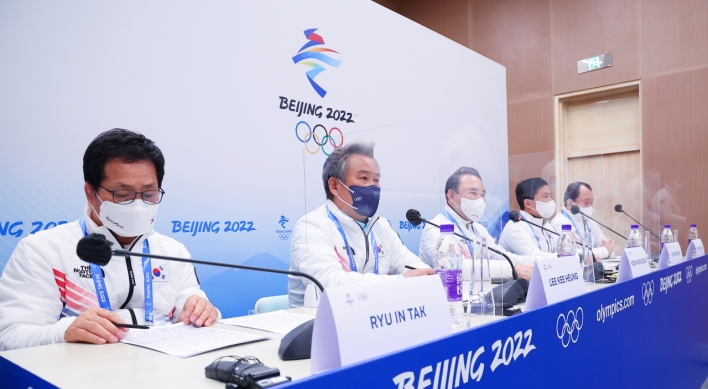 [BEIJING OLYMPICS] S. Korean Olympic chief lauds athletes' efforts, vows to develop more winter sports talent