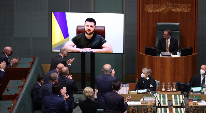 Zelenskyy to deliver virtual address to S. Korean lawmakers
