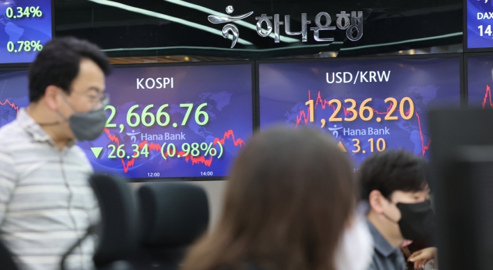 Seoul shares down for 2nd day on rate hike, China's slowdown concerns
