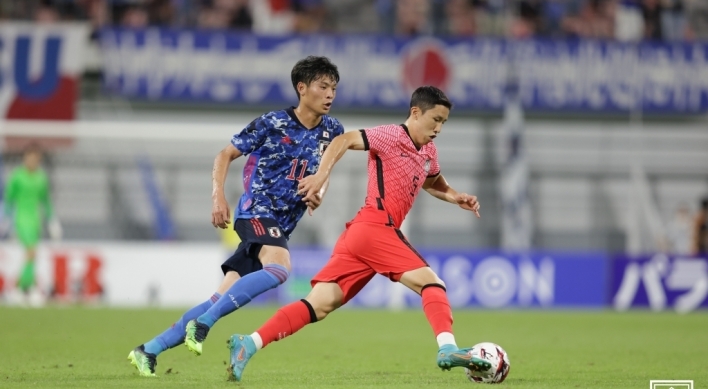 Korea lose to Japan to finish runner-up at men's E. Asian football tournament