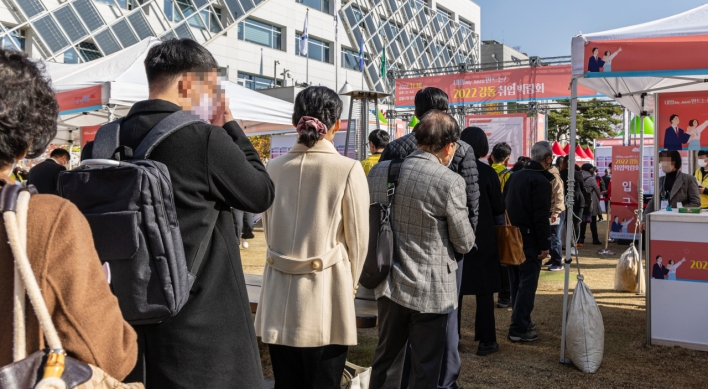 S. Korea adds 626,000 jobs on-year in November; job growth slows for sixth month