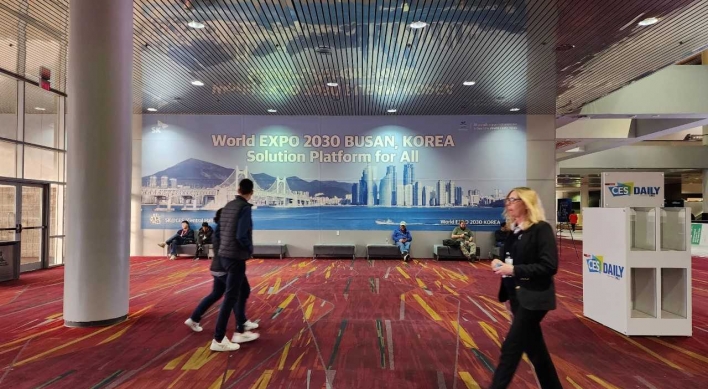 [Photo News] Promoting Busan's Expo bid at CES 2023