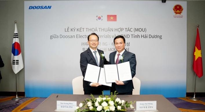 Doosan to expand EV materials production in Vietnam