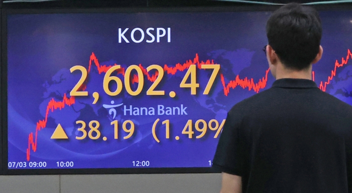 Seoul shares open higher on US gains amid rate woes
