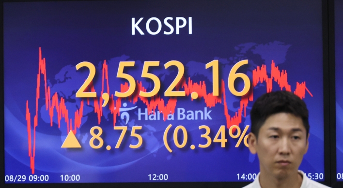 Seoul shares end higher ahead of key economic data