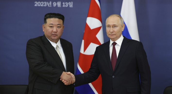 N. Korea's Kim pledges support for Putin at Russia's spaceport summit