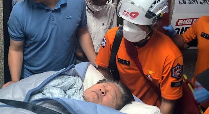 Opposition leader taken to hospital on 19th day of hunger strike