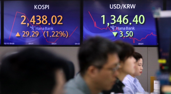 Seoul shares open higher on US gains; Israel-Palestine conflict adds uncertainties