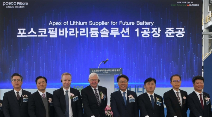 Posco completes Korea’s first lithium hydroxide plant