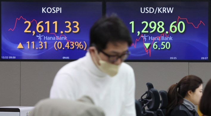 Seoul shares start nearly flat