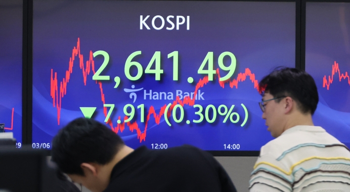 Seoul shares close lower ahead of Fed chief's testimony