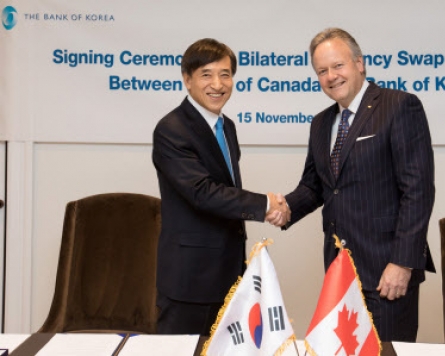 S. Korea, Canada agree on currency swap deal