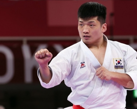 [Tokyo Olympics] Park Hee-jun narrowly misses inaugural medal in karate