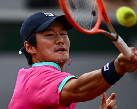 S. Korean Kwon Soon-woo eliminated in 1st round of French Open