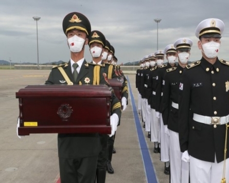 S Korea-China-troop remains return