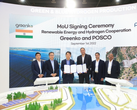 Posco, India’s Greenko to work together on hydrogen business