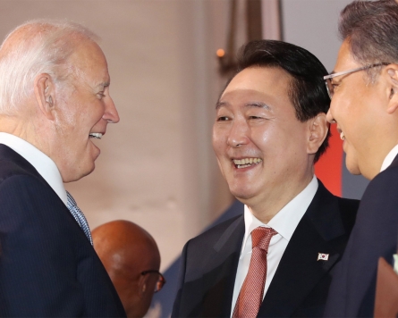 Yoon meets with Biden, Kishida amid much fuss