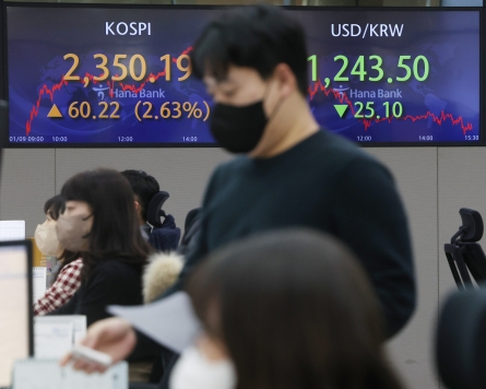 Seoul stocks up for fourth day on possible Fed slowdown; won sharply up
