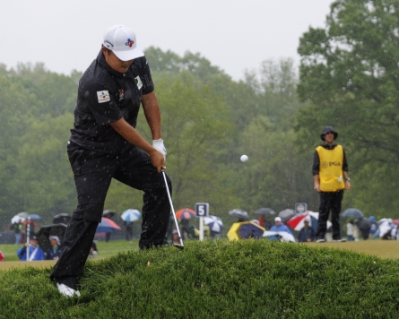 Lone S. Korean left at PGA Championship struggles in 3rd round