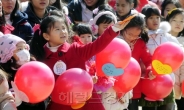 <포토뉴스> 호수초등학교의 입학식 광경