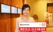 동양종금證, 원금보장형 DLS, ELS 등 파생결합증권 9종 공모