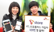 T스토어 이용하는 KT, LGU+ 가입자 100만 돌파