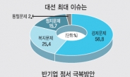 “문제는 경제” 56.8%…기업 때리기·시장 개입 도움 안된다