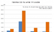 대파값 1년새 217%↑…이번주 농산물가 피크 찍을 듯