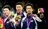탁구 ‘올드보이’ 3인방의 마지막 올림픽 ‘은빛 스매싱’