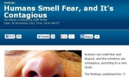 ‘공포와 혐오’에도 냄새가 있다?
