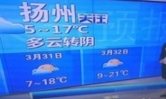 “3월 32일 구름많음”? 中 황당 일기예보