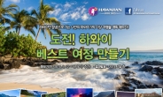 하와이안항공, ‘베스트 여행상품 공모전’ 개최…왕복항공권ㆍ외식상품권 증정