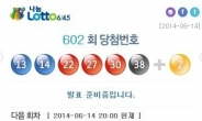 제602회 로또당첨번호 ‘13, 14, 22, 27, 30, 38’…1등이 무려?