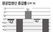 광공업생산 두달째 하락