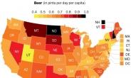 미국 최고 술꾼들이 넘쳐나는 州는 어디?