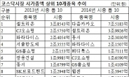 코스닥 시총 톱10 절반 물갈이…게임ㆍ바이오 등 성장성높은 기술주 약진, 대기업 계열 퇴조