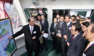 서병수 부산시장이 바다위 컨테이너선에 오른 이유는? 부산시 ‘2015 해양항만 관계자 초청 선상 간담회’ 한진아메리카호에서 개최
