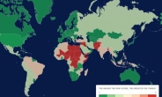 한 해 전보다 테러 위협 급증한 국가는 어디