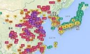 중국의 ‘나쁜 공기’에 위협받는 한국…세계 대기오염 지도 보니