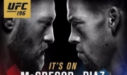 UFC 맥그리거, 월터급 도전 실패…디아즈에 기권패