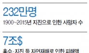 [데이터랩]불안한 지구…20세기이후 재해사망 800만명