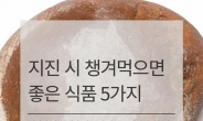 [리얼푸드][푸드카드]지진 시 챙겨먹으면 좋은 식품 5가지